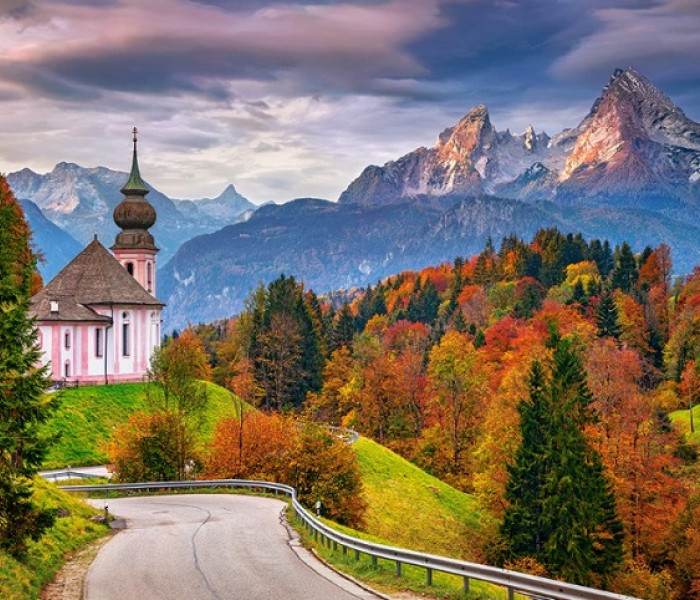 Puzzle - Castorland - Toamnă în Alpii bavarezi