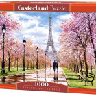 Puzzle - Castorland - Romantická prechádzka v Paríži
