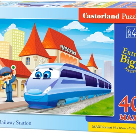 Vláčik na stanici - Maxi