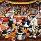 Puzzle - Clementoni - Disney orchester - Panoramatické puzzle