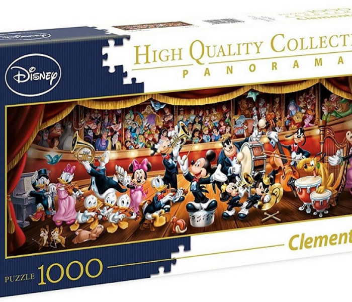 Puzzle - Clementoni - Disney orchester - Panoramatické puzzle