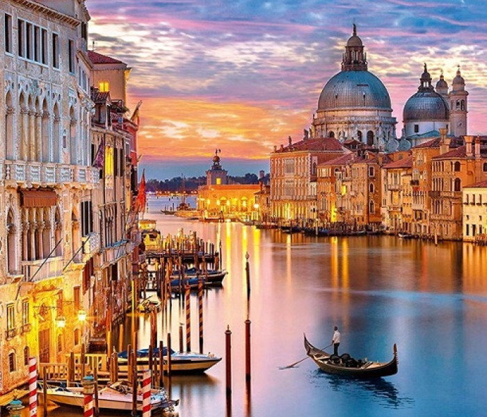 Puzzle - Clementoni - Osvetlené Benátky