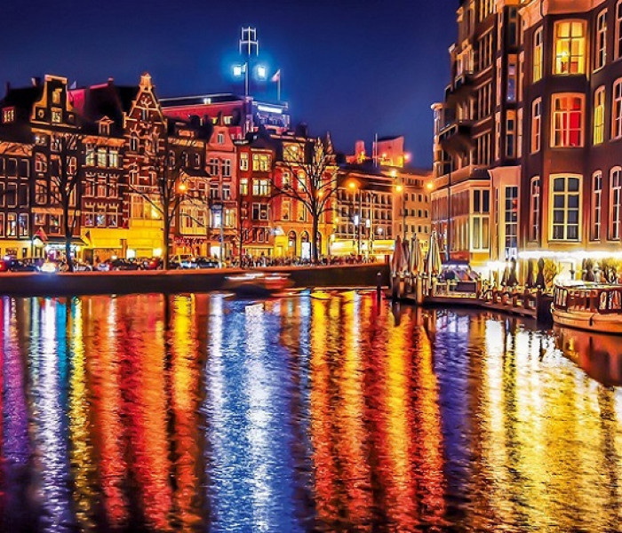 Puzzle - Clementoni - Światła Amsterdamu