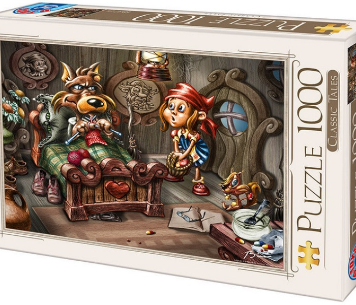 Puzzle - D-toys - Červená Čiapočka