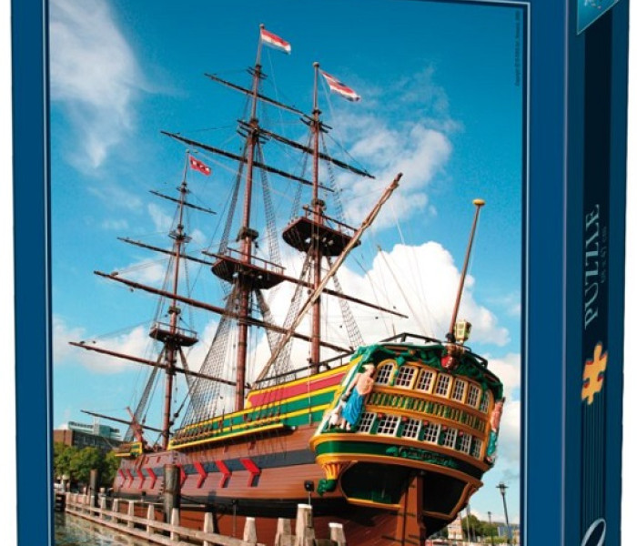 Puzzle - D-toys - Historická plachetnica v Amsterdamu