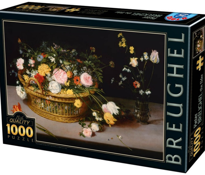 Puzzle - D-toys - Kvetinové zátišie