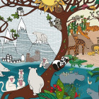 Puzzle - D-toys - Leto a zima