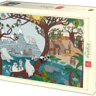 Puzzle - D-toys - Leto a zima