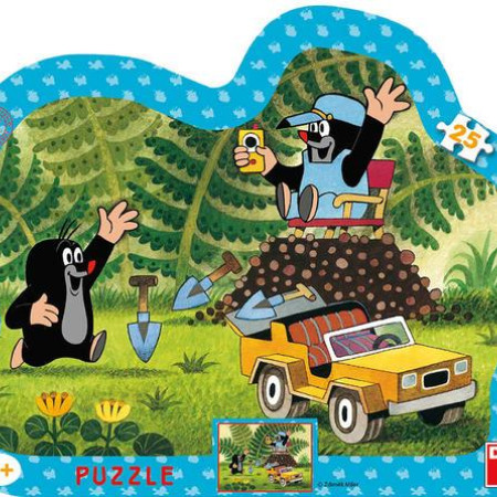 Krtko so žltým autom 