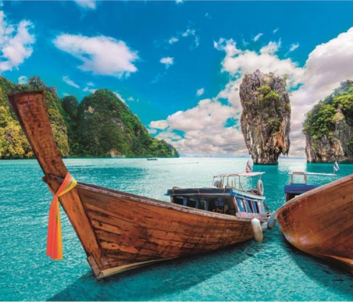 Puzzle - Clementoni - Golf pe insula Phuket - Puzzle panoramic