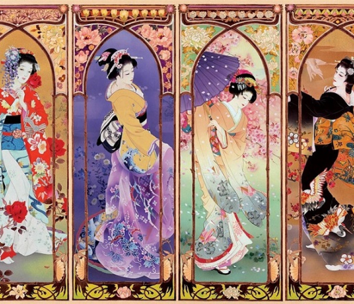 Puzzle - Educa - Japonská koláž