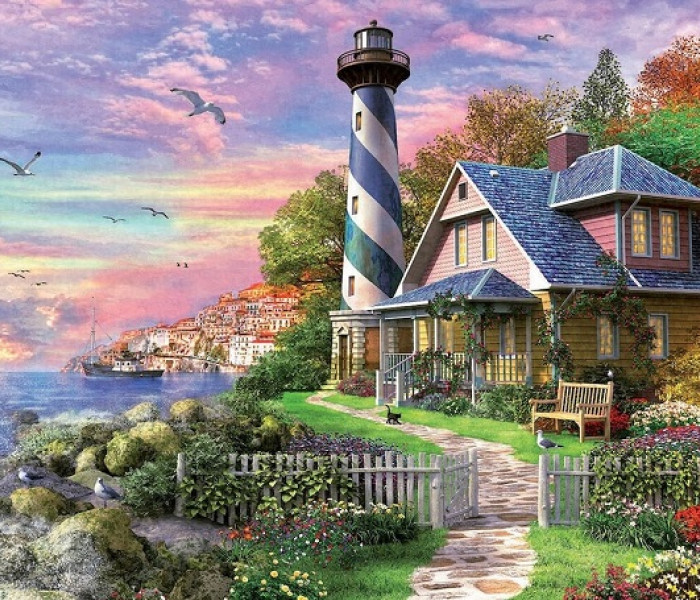 Puzzle - Educa - Maják v skalnej zátoke Rock Bay