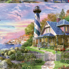 Puzzle - Educa - Far în golful stâncos Rock Bay