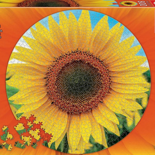 Slnečnice - Okrúhle Puzzle
