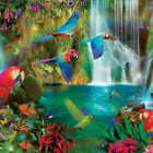 Puzzle - Educa - Tropické papagáje