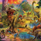 Puzzle - Educa - Územie dinosaurov