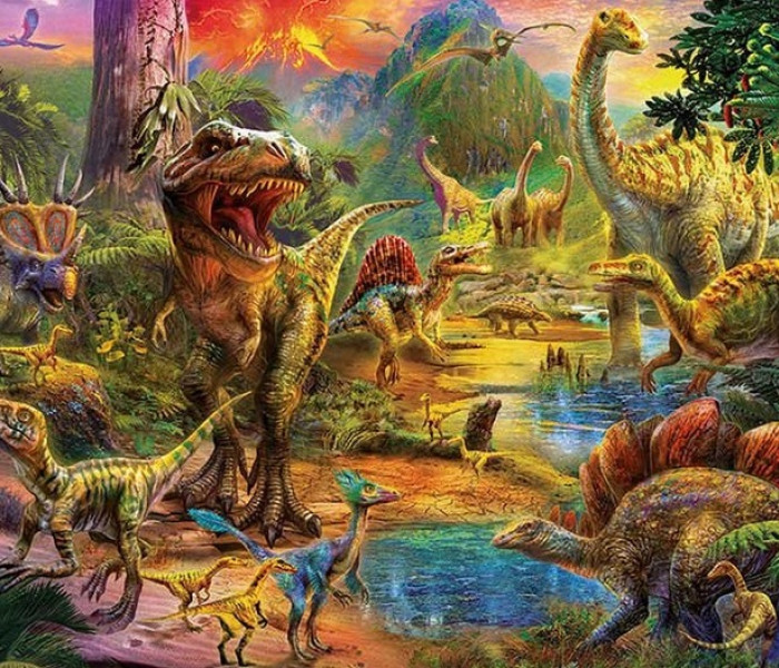 Puzzle - Educa - Územie dinosaurov