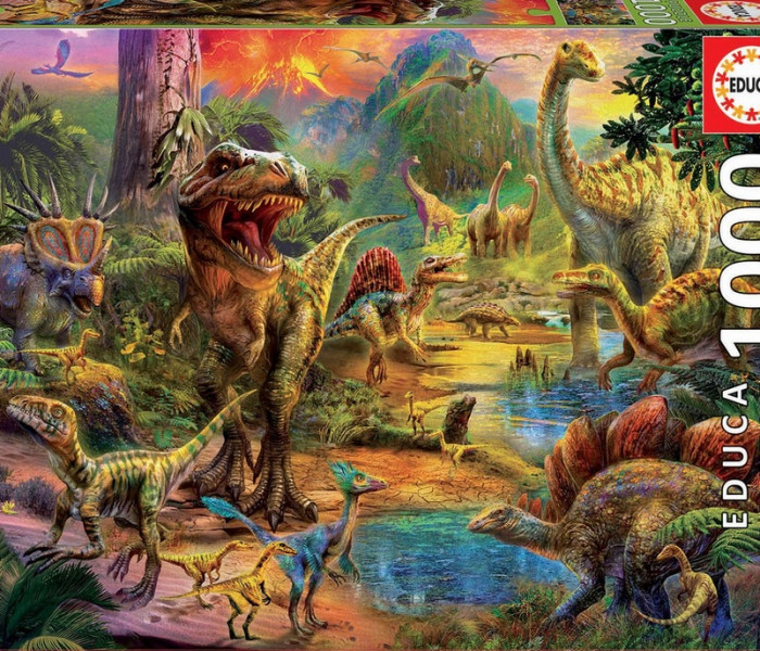Puzzle - Educa - Územie dinosaurov