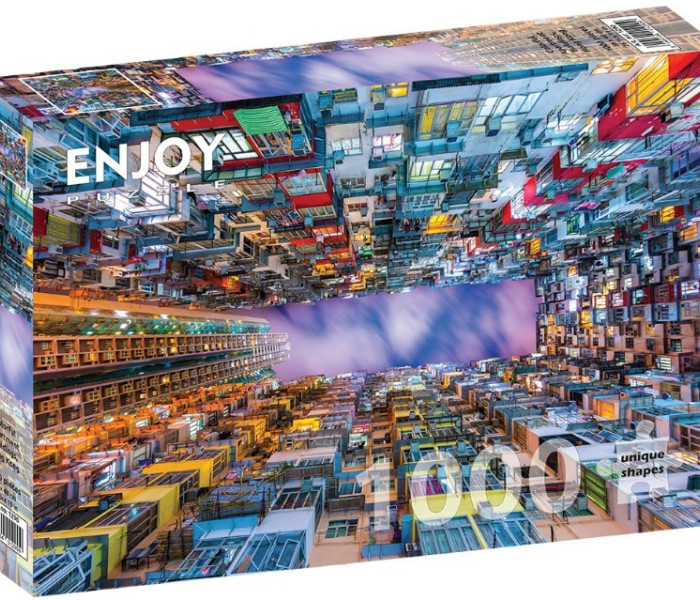 Puzzle - Enjoy - Hong Kong – Casă colorată