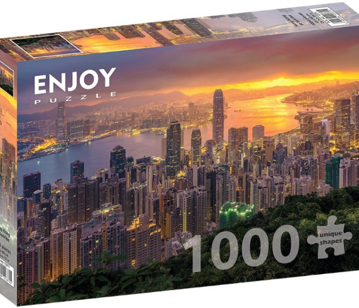 Puzzle - Enjoy - Hongkong pri západe slnka