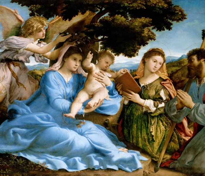 Puzzle - Enjoy - Madona so svätou Katarínou a Tomášom