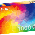 Puzzle - Enjoy - Polygonálna farebná špirála