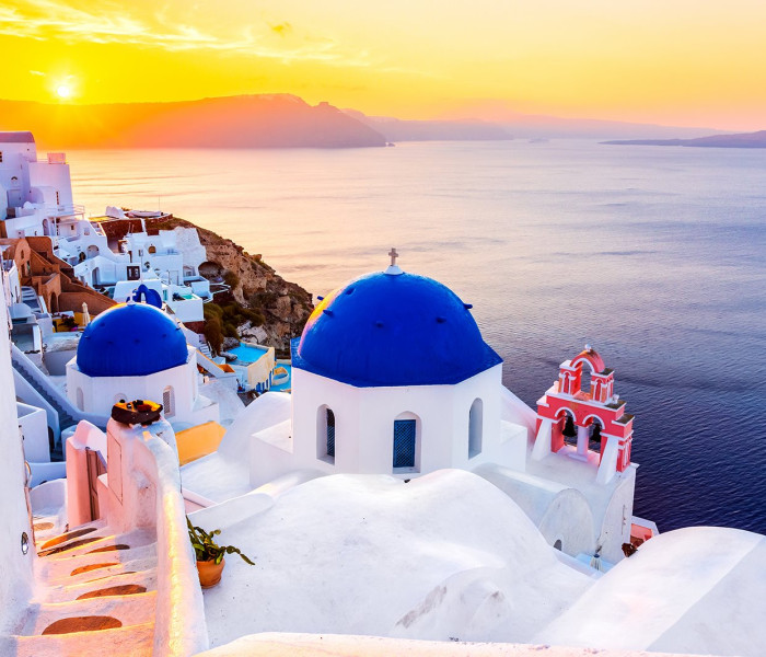 Puzzle - Enjoy - Východ slnka nad Santorini