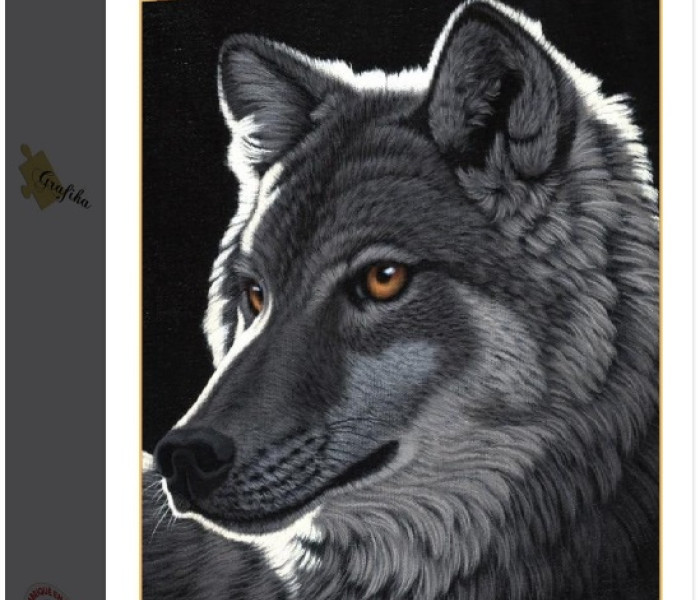 Puzzle - Grafika - Nočný vlk