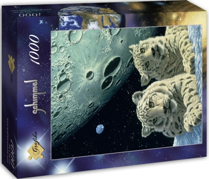 Puzzle - Grafika - Snežné leopardy