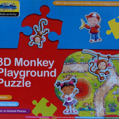 Loc de joacă al maimuțelor - Puzzle 3D