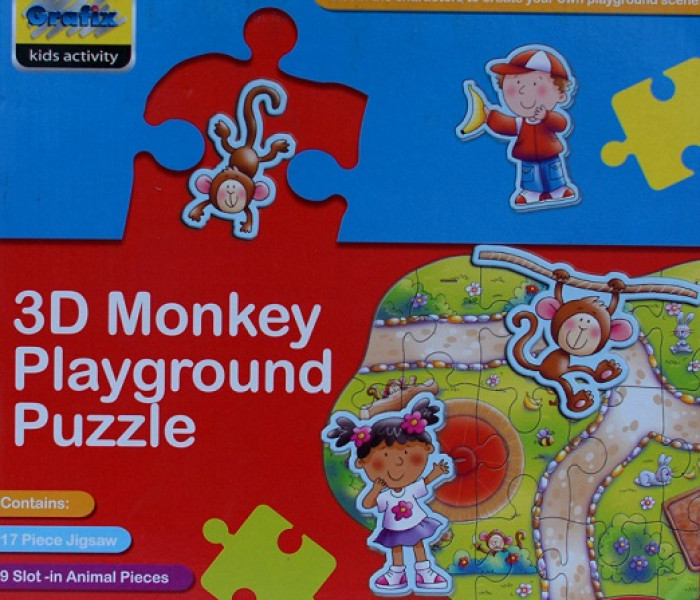 Puzzle - Grafix - Opičie ihrisko - 3D Puzzle