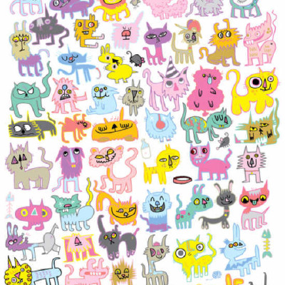 Čmáranice koček - Triangular puzzle