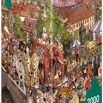 Pouličná slávnosť - Triangular puzzle