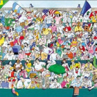 Puzzle - Heye - Športovní fanúšikovia - Panoramatické puzzle