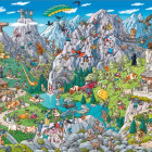 Puzzle - Heye - Zábava v Alpách - Triangular Puzzle