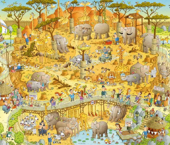 Puzzle - Heye - ZOO - Afrika