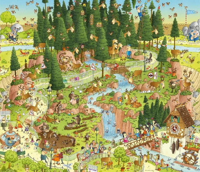 Puzzle - Heye - ZOO - Čierný les