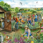 Puzzle - Falcon - Dole na záhradke