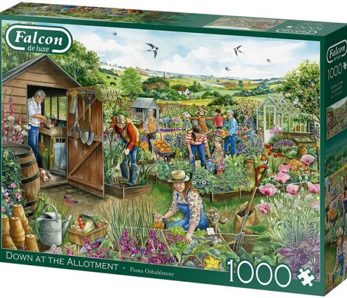 Puzzle - Falcon - Dole na záhradke