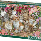 Puzzle - Falcon - Mačky v kvetoch