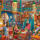 Puzzle - Falcon - Popoludnie v kníhkupectve