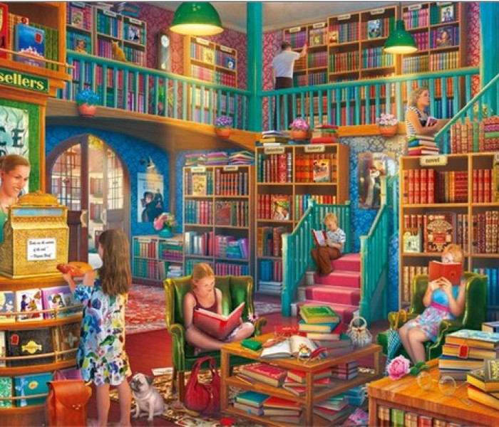 Puzzle - Falcon - Popoludnie v kníhkupectve