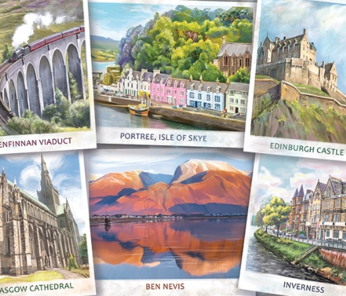 Puzzle - Falcon - Pozdravy zo Škótska