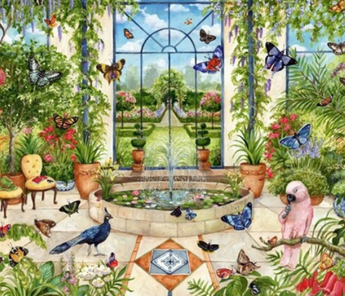 Puzzle - Falcon - Skleník plný motýľov