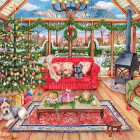 Puzzle - Falcon - Vianočná zimná záhrada