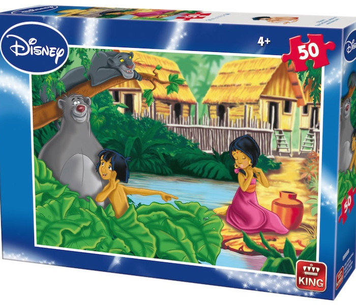 Puzzle - King - Mauglí - prvé stretnutie