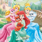 Puzzle - King - Prințese cu căței