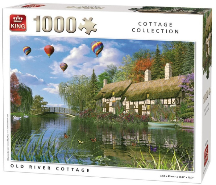 Puzzle - King - Starý domček u rieky