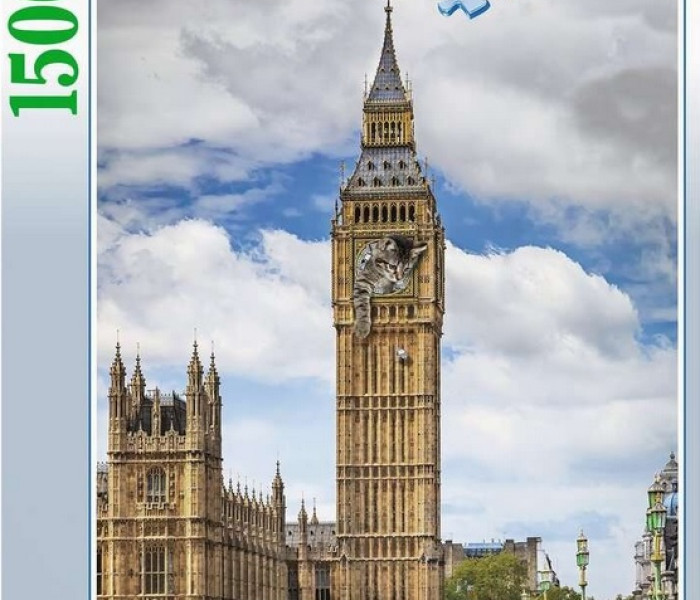 Puzzle - Ravensburger - Pisică pe Big Ben