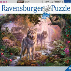 Puzzle - Ravensburger - Vlčia rodina v lete